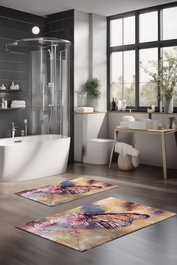 Mijölnir Juego de alfombrillas de baño CT-5166 de 2 piezas Multicolor